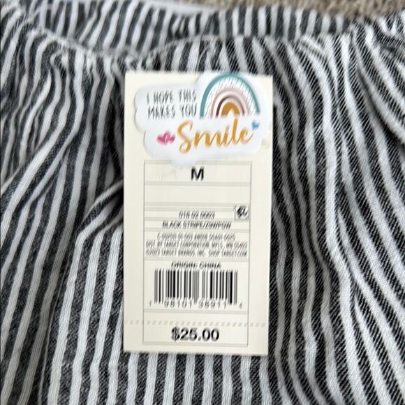 A NEW DAY STRIPED LINEN TOP off the shoulder size M - Picture 5 of 7